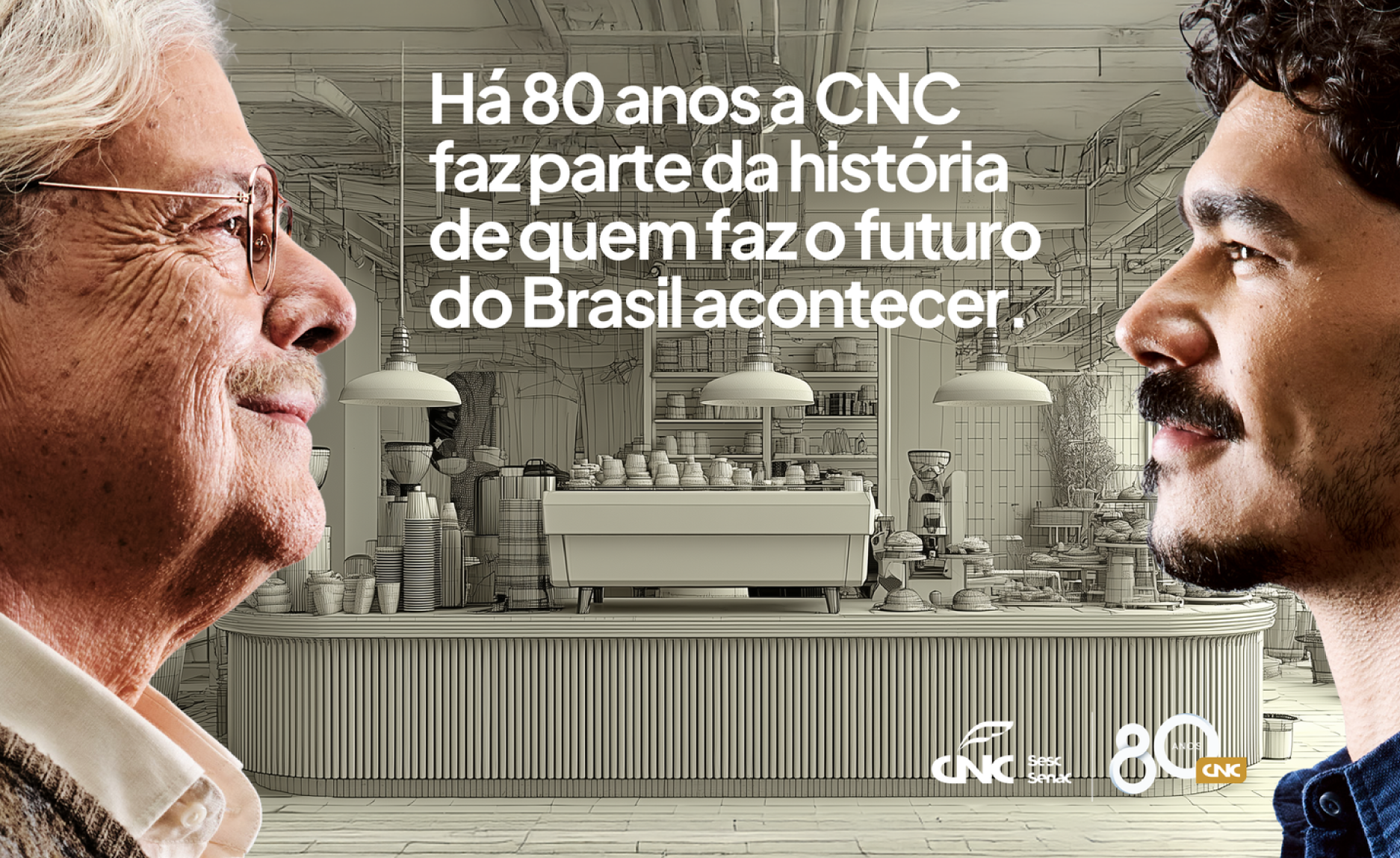 Há 80 anos a CNC faz parte da história de quem faz o futuro do Brasil acontecer.