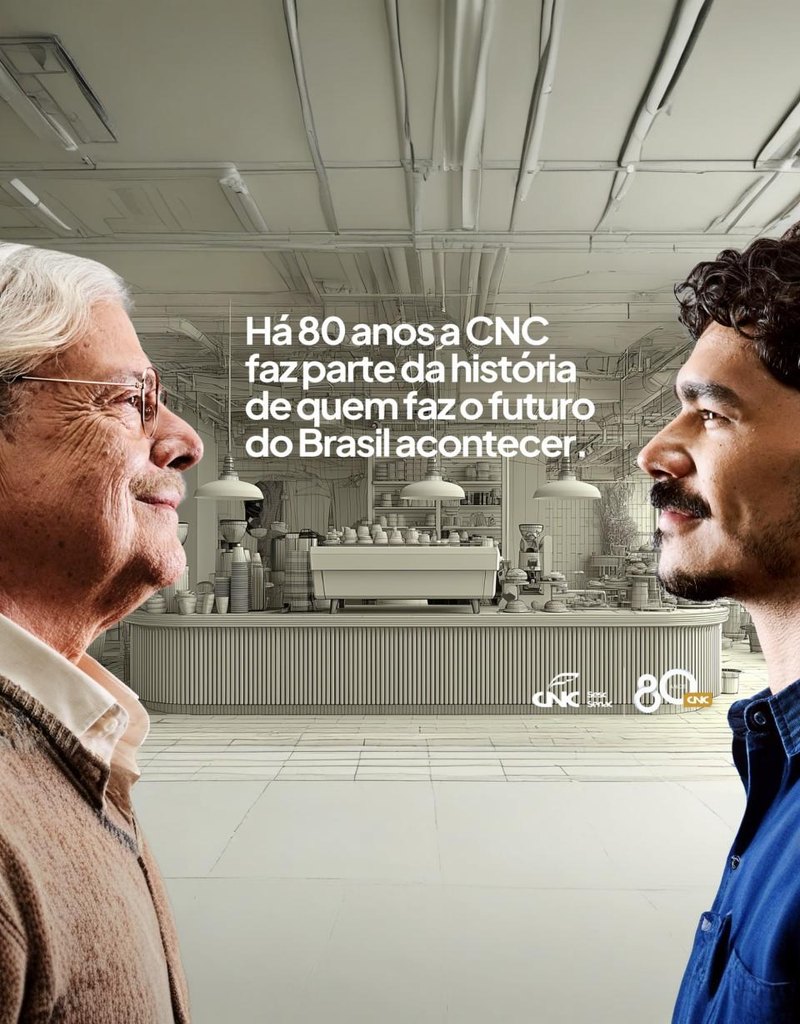 Há 80 anos a CNC faz parte da história de quem faz o futuro do Brasil acontecer.